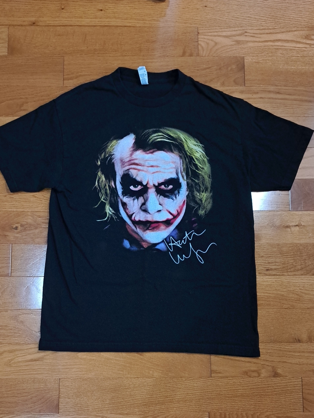 American Apparel Black Graphic Men’s T‑Shirt with Joker Face Print